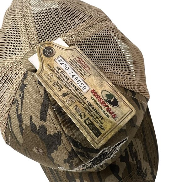 Winchester Rifle Horse Rider Logo Snapback Trucker Hat Cap Mossy Oak Bottomlands - Picture 11 of 12